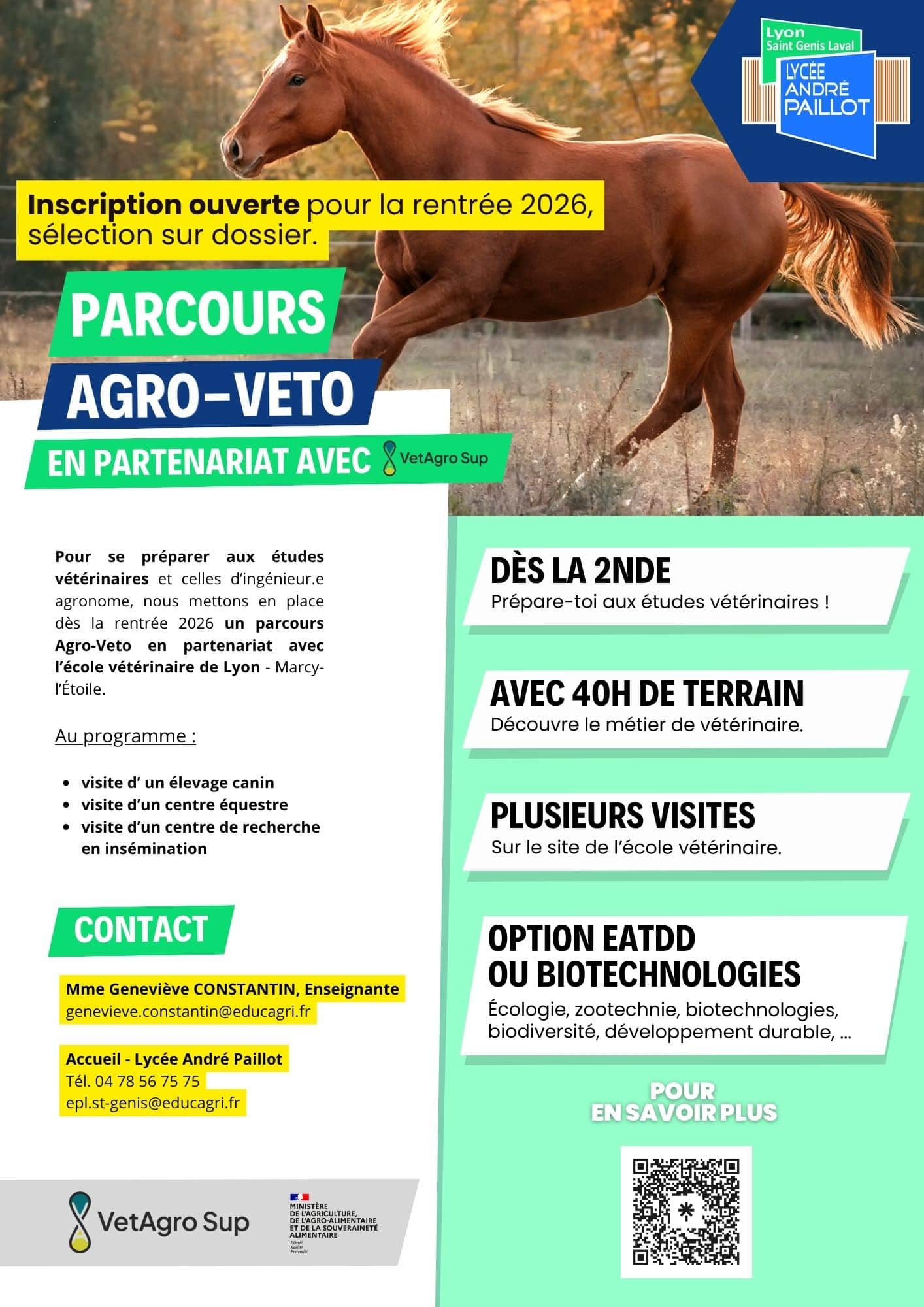 Flyer option EATDD Agro-Veto - Cheval