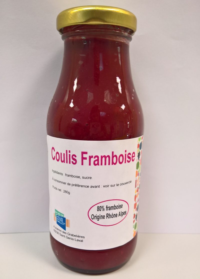 Coulis de framboise 80% fruit