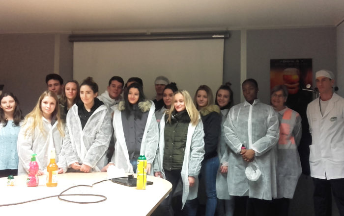 Visite des élèves de BIT1 - des entreprises Martinet traiteur et Teisseire